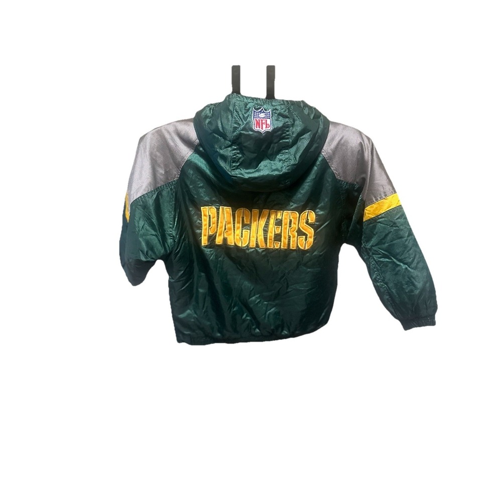 Vintage 90s Starter Coat/Jacket Green Bay Packers NFL Pro Zip Hooded Youth Small - Picture 3 of 11